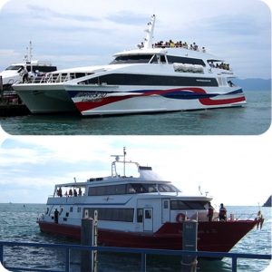 サムイ島からの船のチケット　パンガン島・タオ島・ナンユアン島、フルムーンパーティ -本土 船+バスジョイントチケット